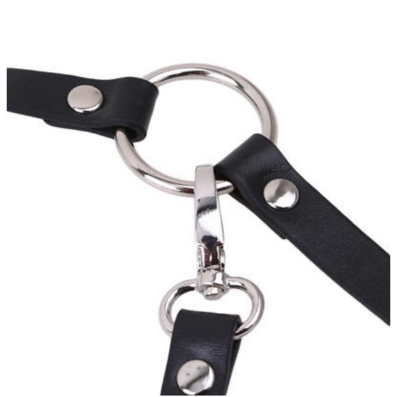 Harness Women Men Suspender Chest Belt PU Leather - Picture 4 of 14